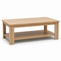 Japandi Couchtisch Eiche Natur mit offener Ablage 110x60x42 cm