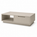 Moderner Couchtisch Sandbeige mit Schublade 100x55x40 cm