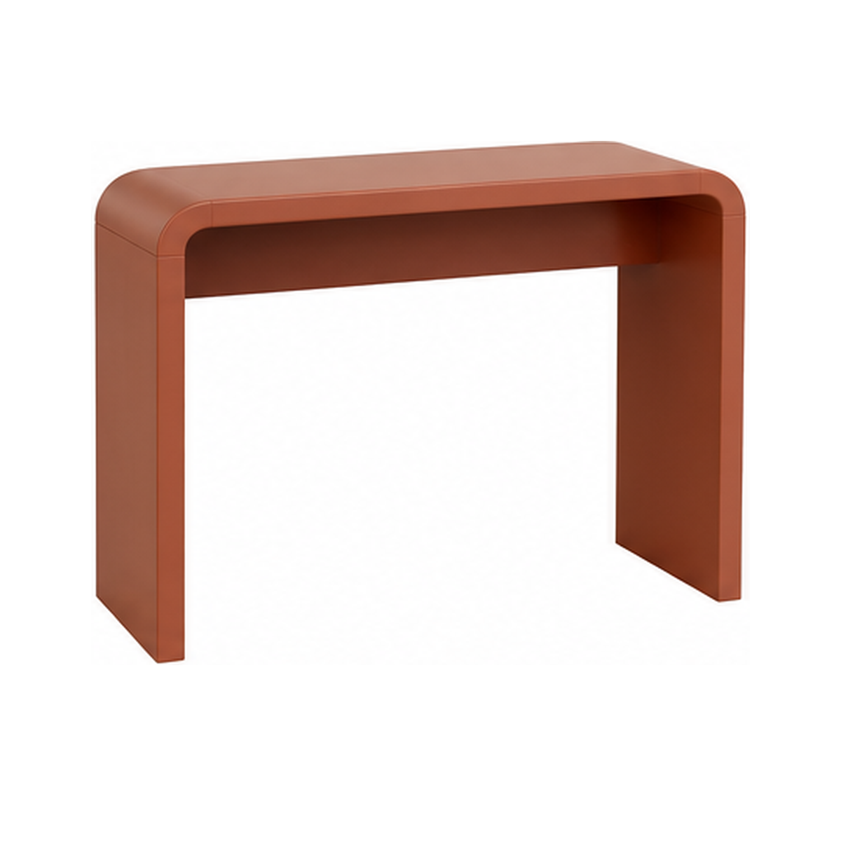 Konsolentisch Terrakotta mit abgerundeten Seiten 100x32x78 cm