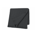 Kuscheldecke Anthrazit mit weicher Teddystruktur 150x200 cm