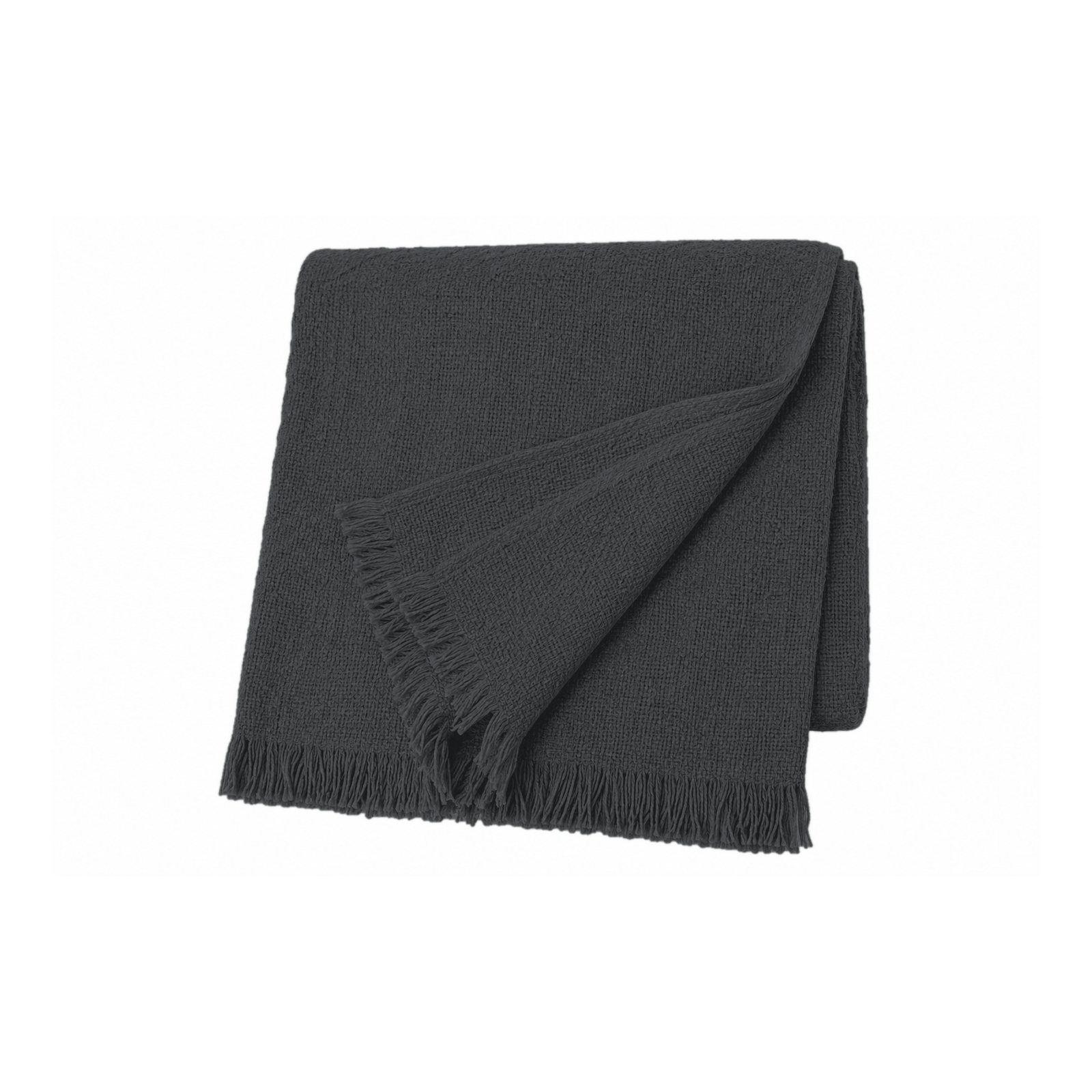 Kuscheldecke Anthrazit mit weicher Teddystruktur 150x200 cm