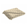 Leichte Wohndecke Sandbeige aus Musselin 140x200 cm